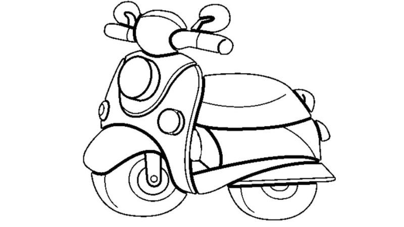 Giúp bé thỏa sức sáng tạo với tô màu xe Vespa mini nhiều kiểu dáng