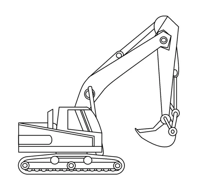 Bé yêu khám phá thế giới với tô màu xe xúc