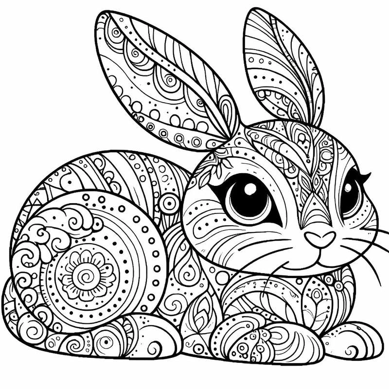 Bộ tranh tô màu zentangle động vật dành cho người lớn thư giãn sáng tạo