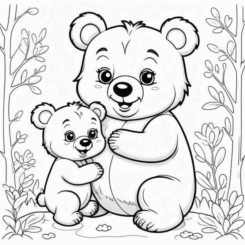 Bé yêu thích mẫu tranh con vật để tô sinh động và ngộ nghĩnh