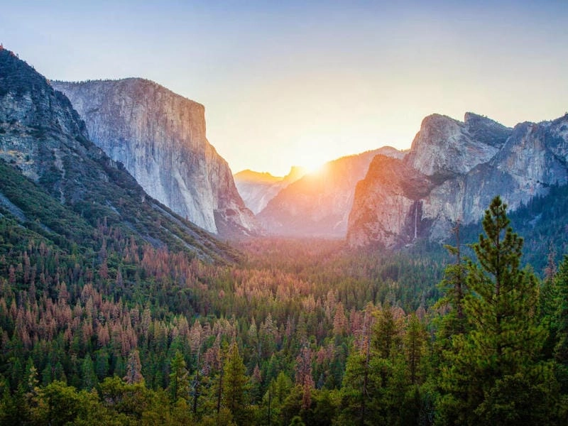 Gợi ý những bức vườn quốc gia Yosemite thác nước