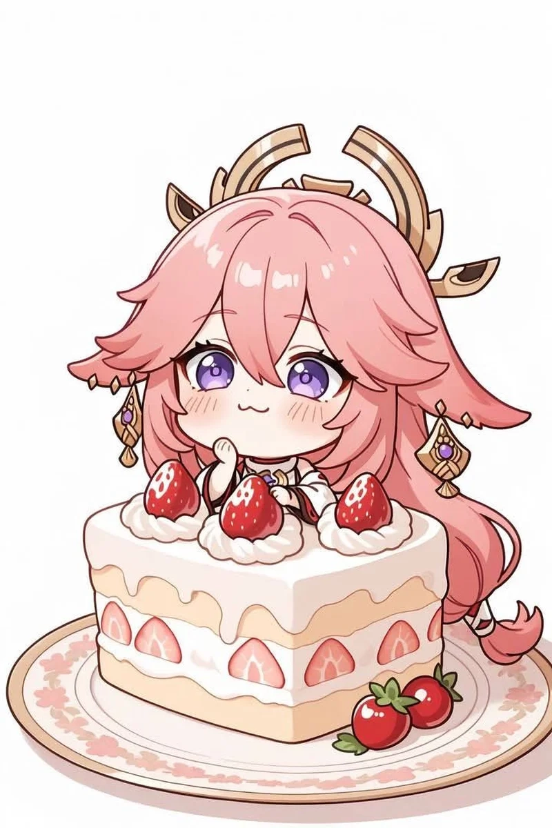 Chắc chắn bạn sẽ yêu yae miko chibi cute này