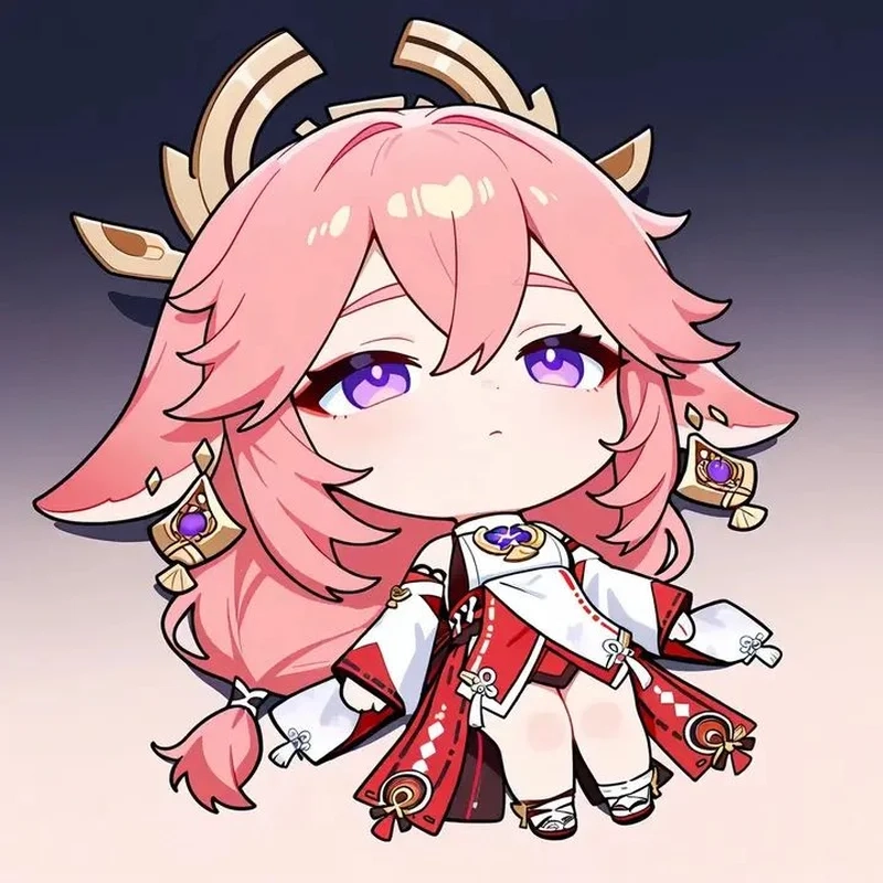 Thử nhìn kỹ chibi yae miko và bạn sẽ bất ngờ
