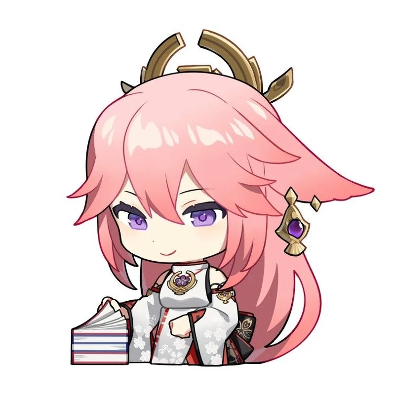 Cười thả ga với yae miko chibi meme đáng yêu