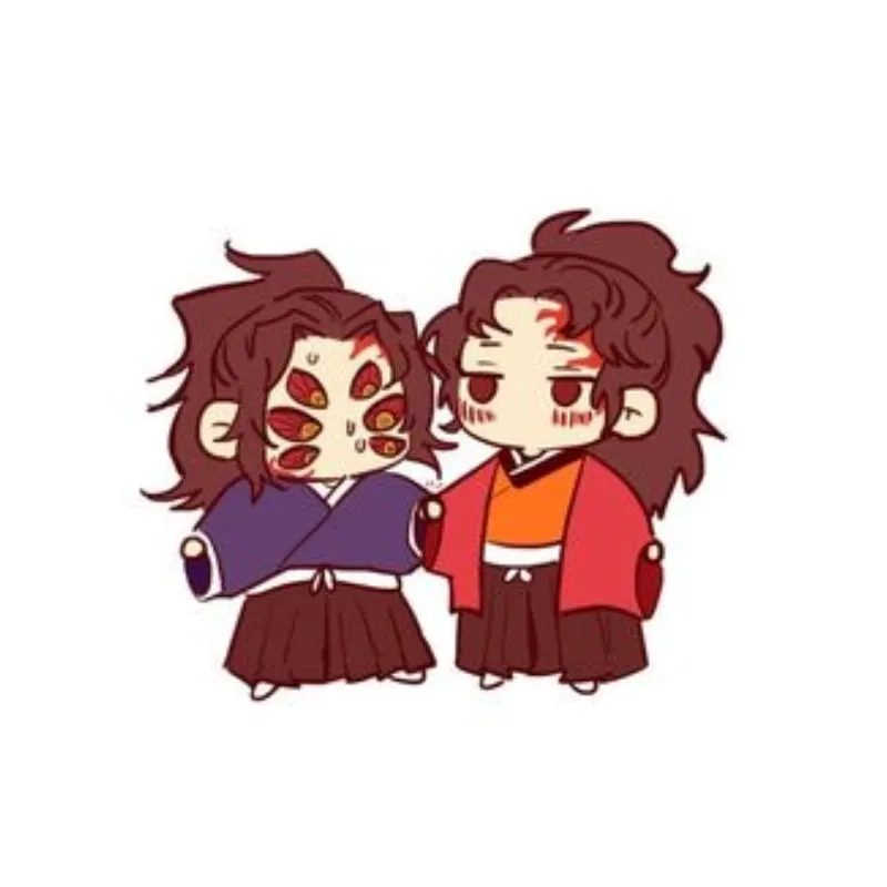 Bộ đôi nổi bật trong yoriichi and kokushibou chibi