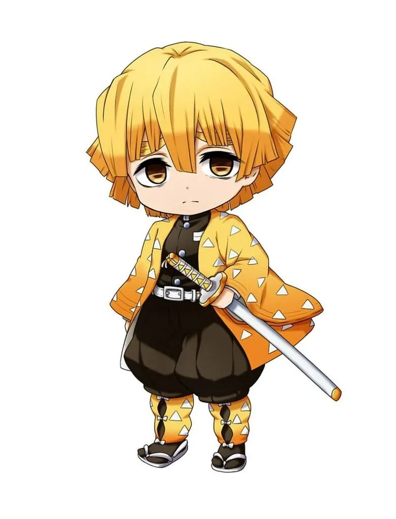 Chibi Zenitsu dễ thương khiến fan mê mẩn