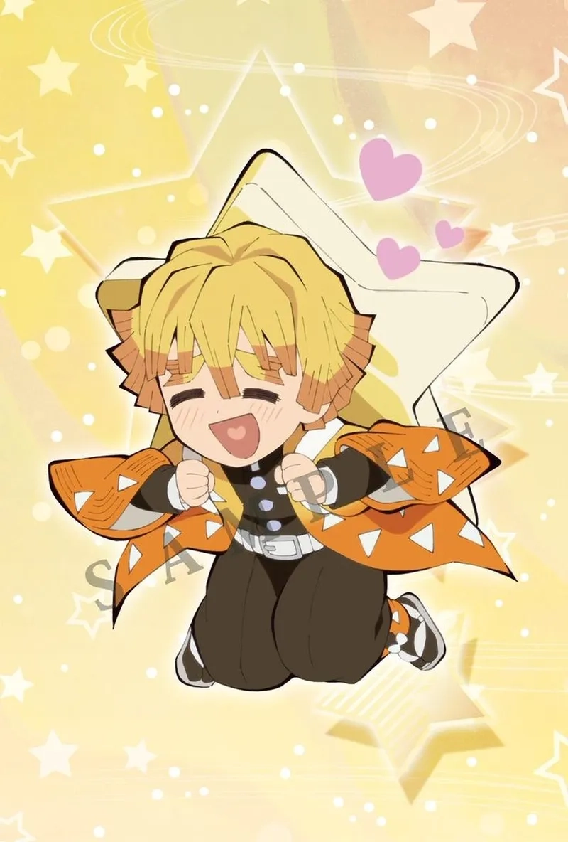 Bộ sưu tập ngọt ngào cute chibi zenitsu