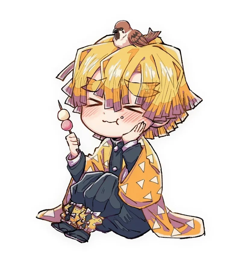 Trọn vẹn cảm xúc với demon slayer chibi zenitsu