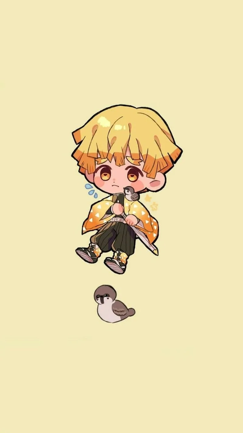 Ngắm nhìn nét dễ thương từ zenitsu chibi cute