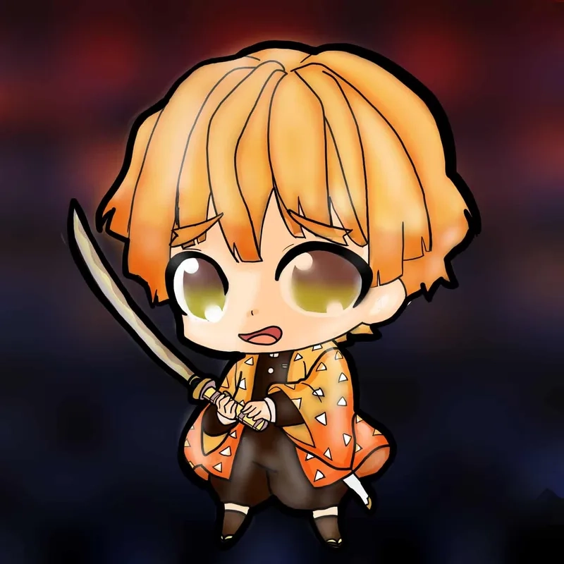 Làm nổi bật cá tính với avatar zenitsu chibi