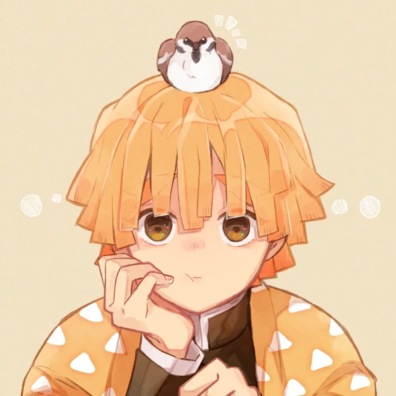 Hình ảnh đáng yêu từ hình zenitsu chibi