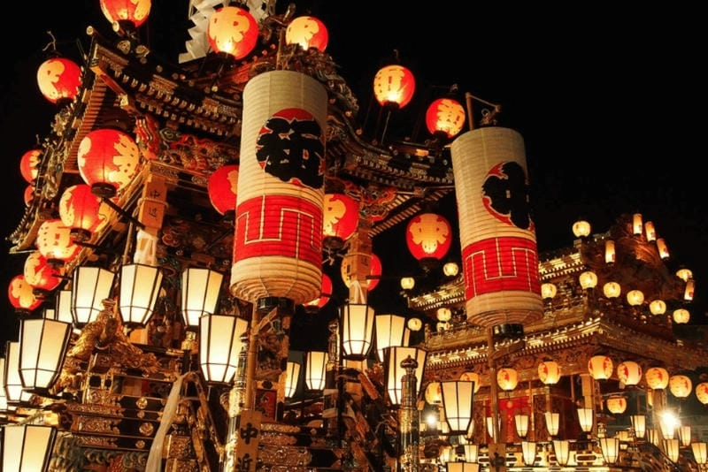 Sưu tầm những bức lễ hội Chichibu Yomatsuri nổi tiếng