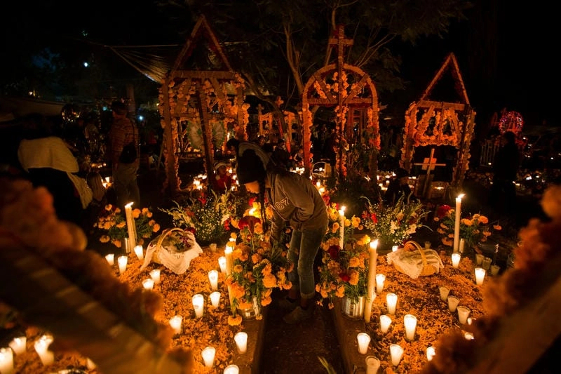 Sưu tầm những bức lễ hội Day of the Dead parade ấn tượng