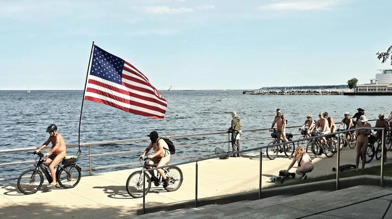 Sưu tầm những bức lễ hội World Naked Bike Ride đặc sắc