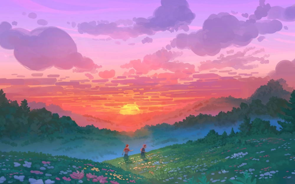 Hình nền phong cảnh mây trời thư giãn mắt