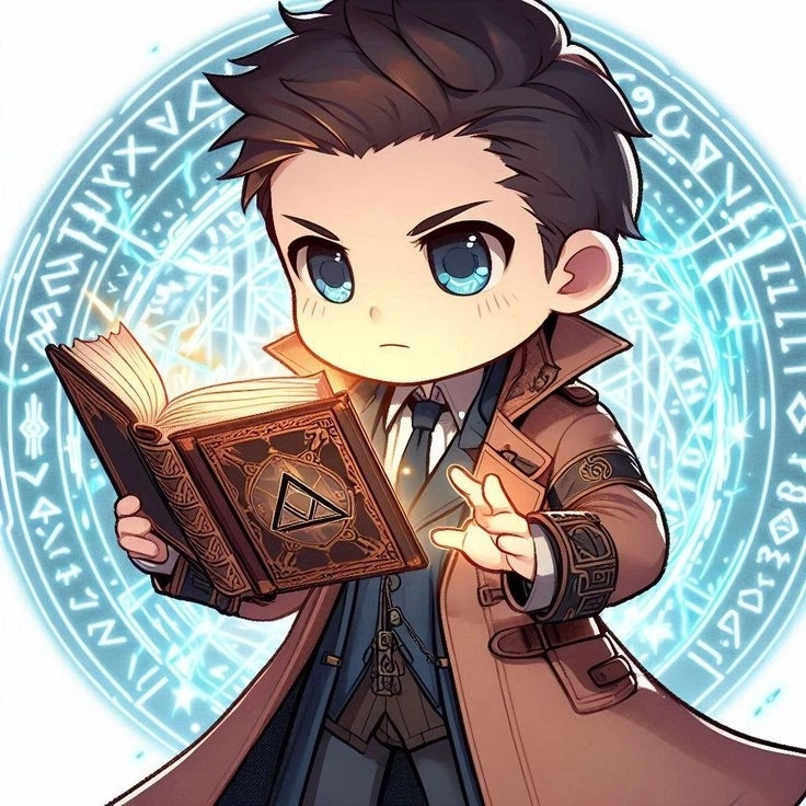 Chibi ma thuật halloween mang không khí huyền bí vui nhộn