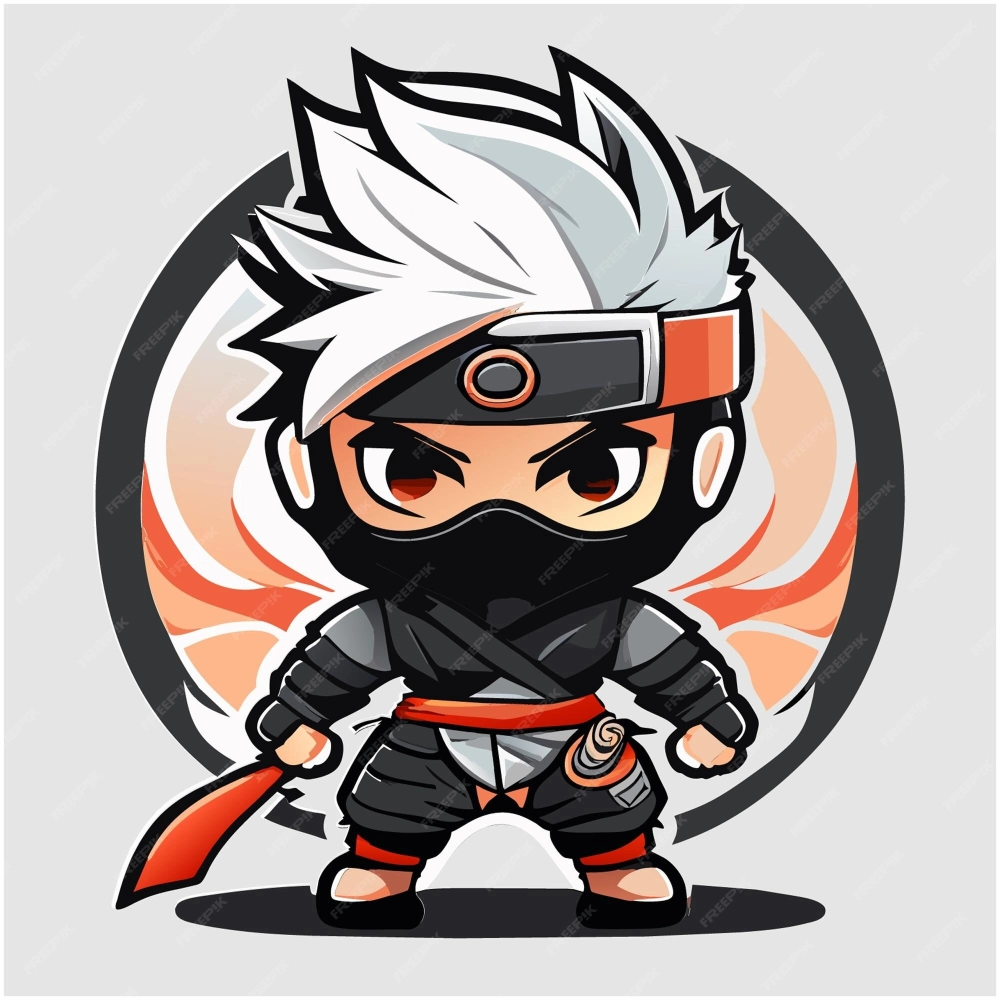 Chibi ninja phong cách dễ thương với tạo hình nhỏ gọn sinh động