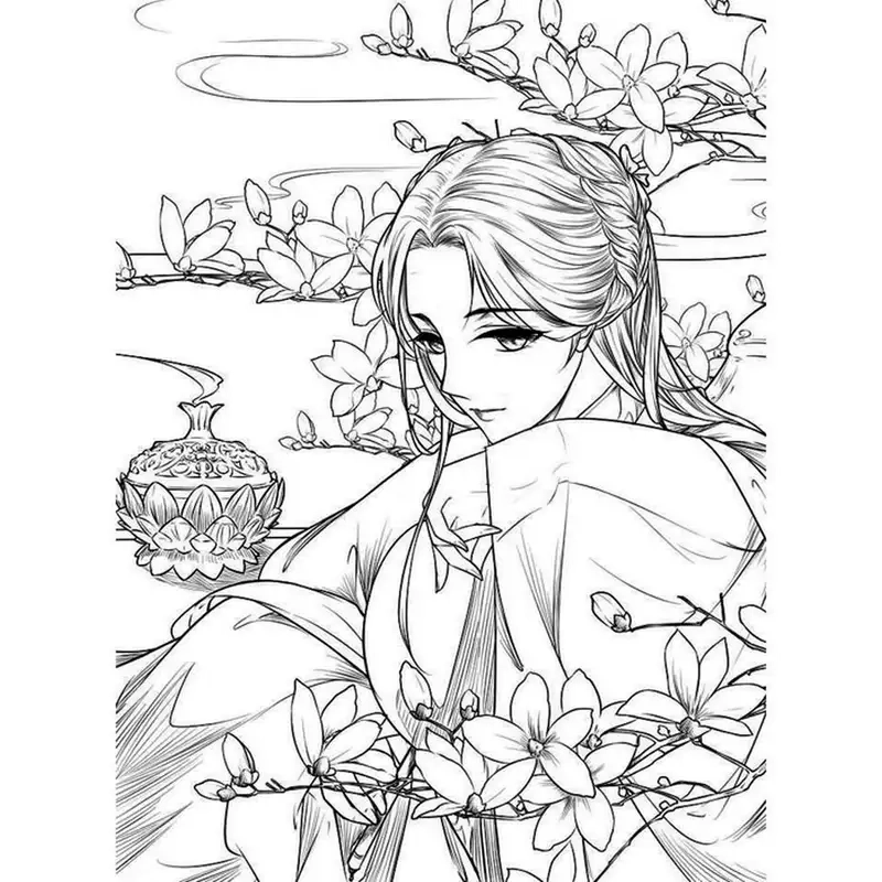 Tranh tô màu anime 12 cung hoàng đạo sáng tạo theo từng chòm sao