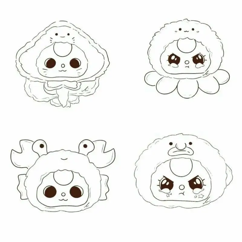 Tranh tô màu baby three v3 hình ảnh mới lạ.