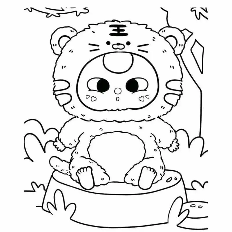 In tranh tô màu baby three tiện lợi tại nhà.