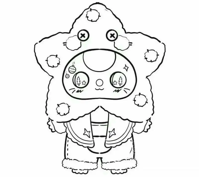 Tranh tô màu baby three tết rực rỡ không khí xuân.