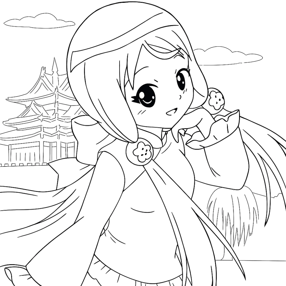 In tranh tô màu công chúa chất lượng cao tiện lợi cho bé học tô màu