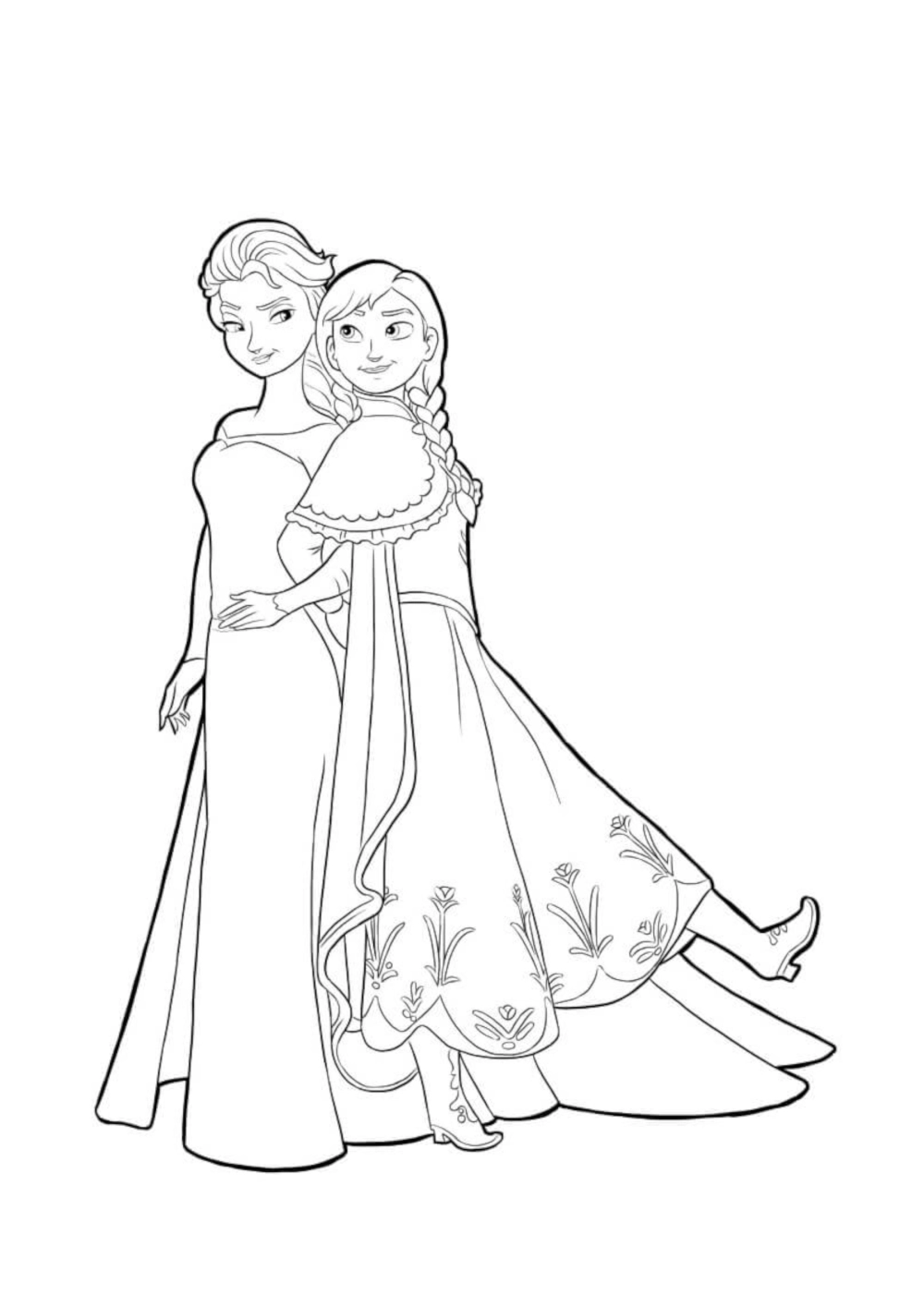 Anime chibi cute tranh tô màu công chúa anime kết hợp dễ thương và sinh động