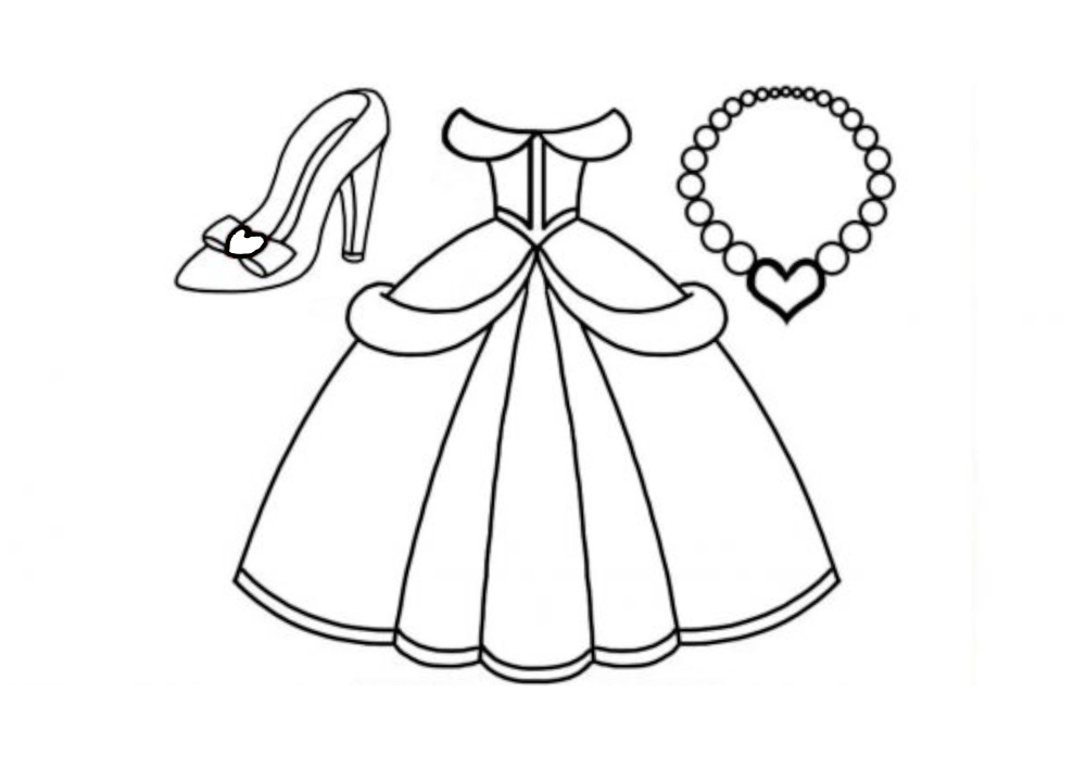 Tranh tô màu công chúa bạch tuyết cổ tích quen thuộc phù hợp cho bé nhỏ