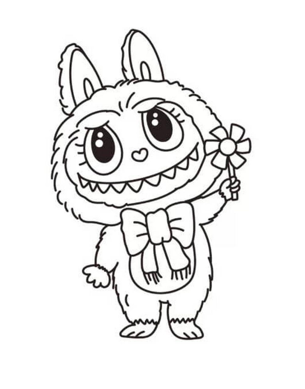 Tranh tranh tô màu labubu đa dạng mẫu giúp bé không bị nhàm chán