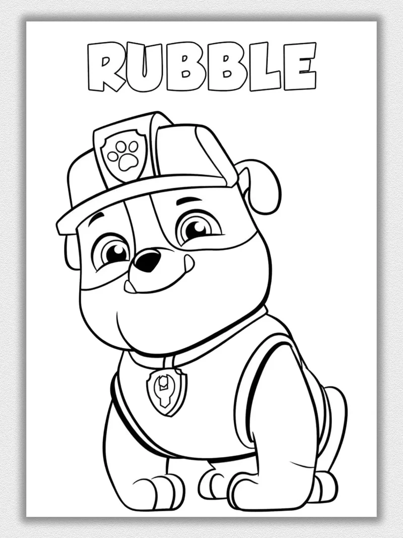 Tải ngay hình tô màu đội chó cứu hộ cực đẹp cho bé tập tô mỗi ngày