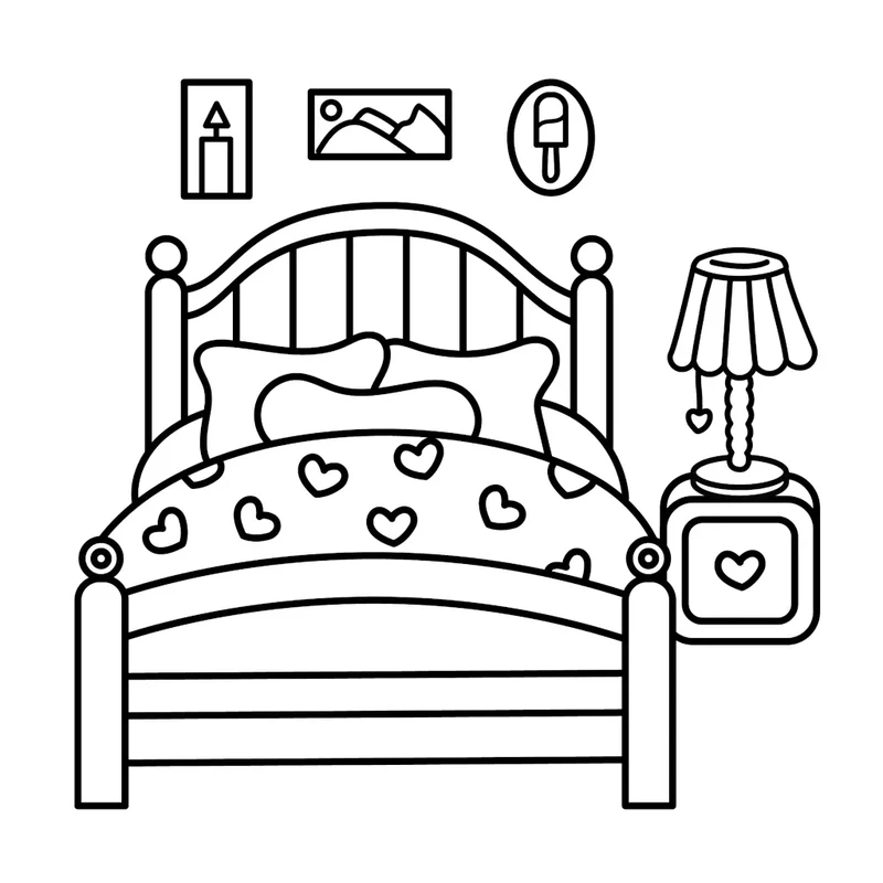 Cập nhật tranh tô màu cái giường mới nhất đang được tìm kiếm nhiều