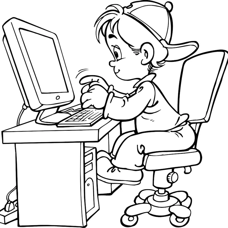 Cập nhật tranh tô màu cái máy tính mới nhất đang được tìm kiếm