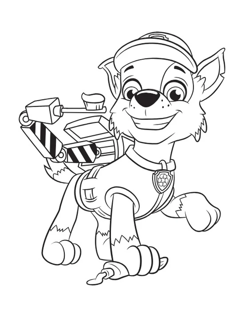 Tuyển tập tranh tô màu đội chó cứu hộ chibi cực ngộ nghĩnh cho bé