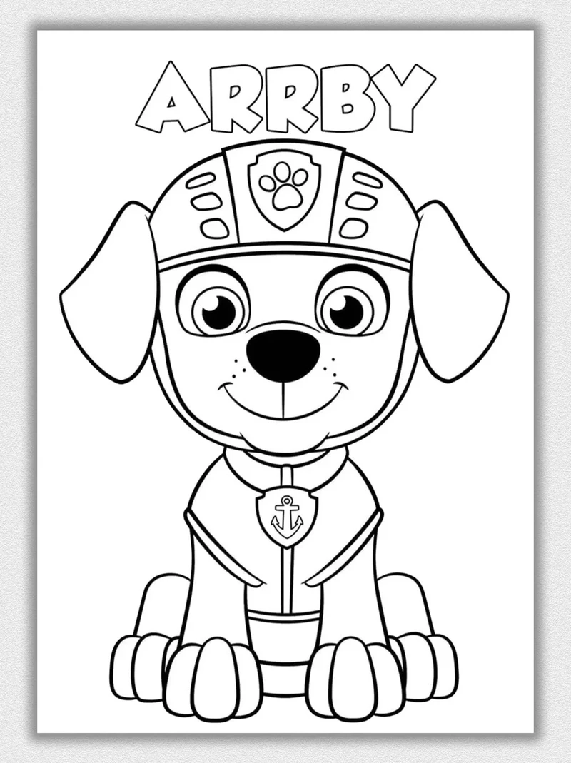 Khám phá tranh tô màu đội chó cứu hộ nghệ thuật cực đẹp cho bé