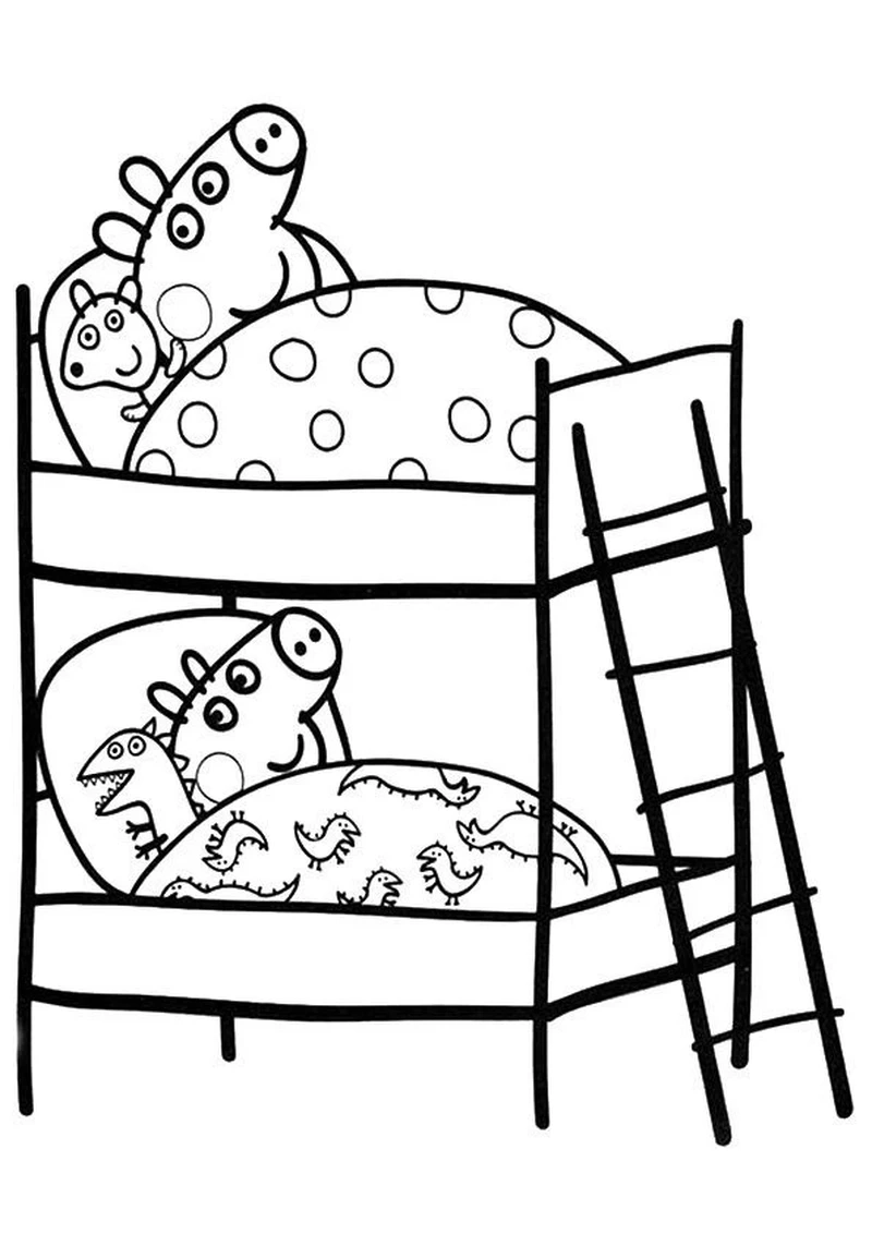 Khám phá tranh tô màu Peppa Pig hoạt hình cực vui nhộn