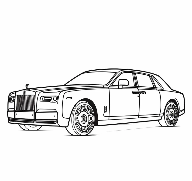 Bé sẽ thích mê tranh tô màu xe limousine ngộ nghĩnh cực đáng yêu