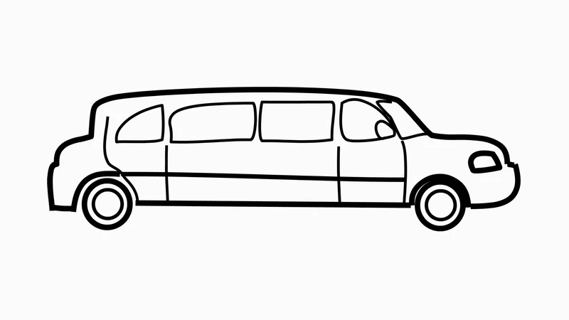 Tuyển tập tranh tô màu xe limousine nghệ thuật dành cho bé yêu vẽ