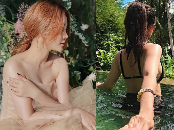 Hình ảnh đời thường khoe eo thon hông nở quyến rũ của người mẫu Hoàng Thùy