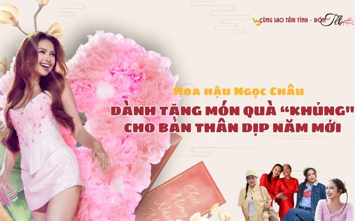 Hình ảnh Ngọc Châu xinh đẹp rạng ngời khoe sắc xuân tươi tắn trong dịp năm mới