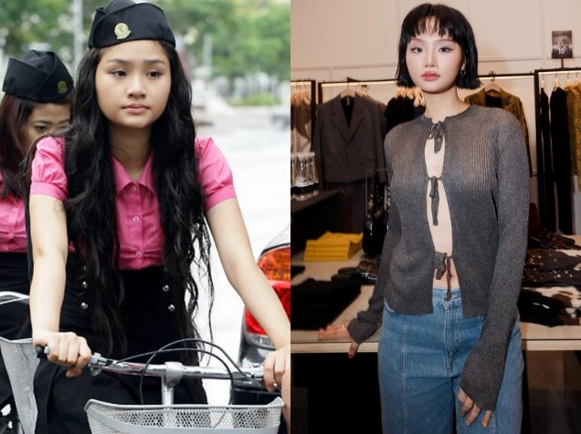 Nữ ca sĩ Miu Lê khoe vóc dáng thon gọn và phong cách thời trang sành điệu trên phố với chiếc túi xách hàng hiệu