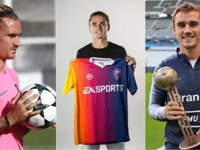 Hình ảnh Antoine Griezmann thi đấu ấn tượng trên sân cỏ