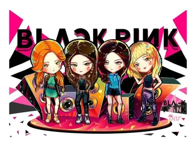 Hình ảnh chibi Blackpink dễ thương dành cho fan Kpop