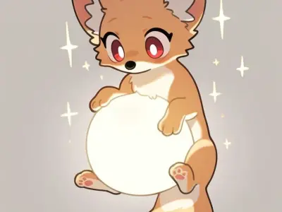Ảnh cáo chibi ngộ nghĩnh cho fan yêu động vật và anime