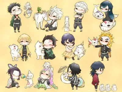 Tuyển chọn ảnh chibi Demon Slayer ngộ nghĩnh nhất