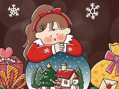 Chọn lọc ảnh chibi Giáng Sinh đẹp nhất cho không gian Noel