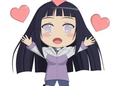 Ảnh chibi Hinata phong cách đáng yêu cho fan Naruto