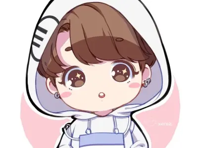 Bộ sưu tập ảnh chibi Jungkook cute dễ thương nhất 2025