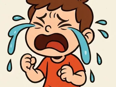 Ngắm ảnh chibi khóc buồn nhẹ nhàng nhưng siêu dễ thương