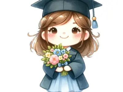 Chọn lọc ảnh chibi tốt nghiệp đẹp nhất để làm kỷ niệm