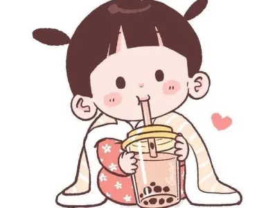 Kho tàng ảnh chibi uống trà sữa được yêu thích nhất